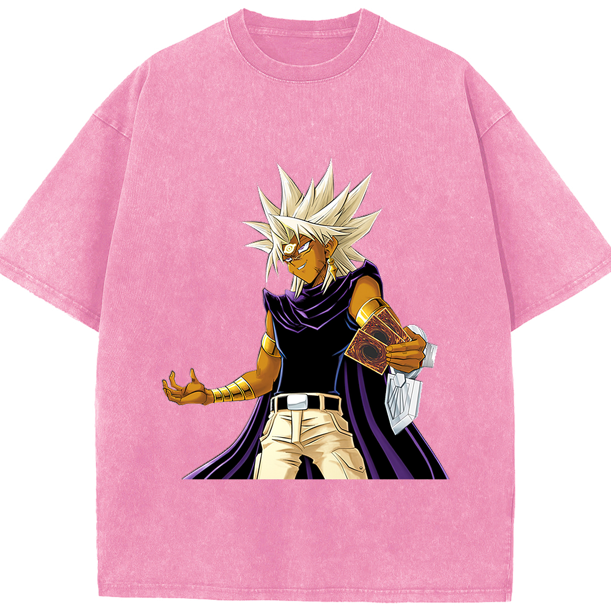 （画像用） 遊☆戯☆王 Yu-Gi-Oh! 綿100% ヴィンテージ風 半袖Tシャツ（フロントプリント）
